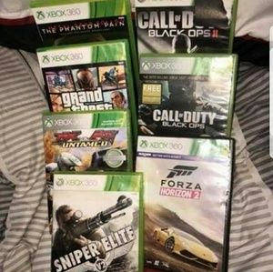 Xbox 360 with 7 games